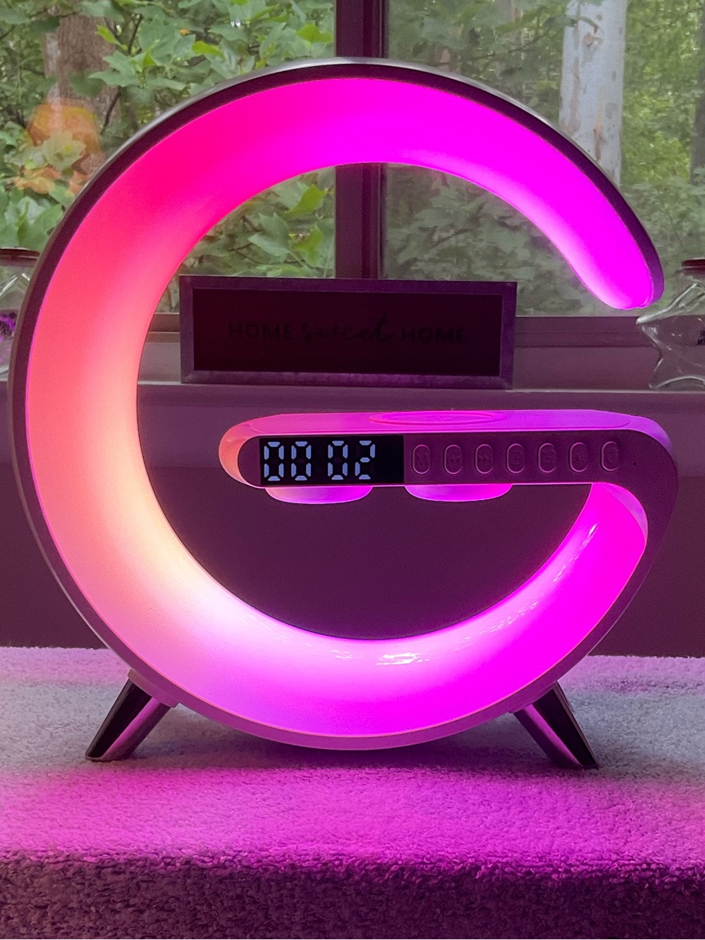 Smart Light Sound Machine - Colorful LED Night Light Dorm Room Necessity